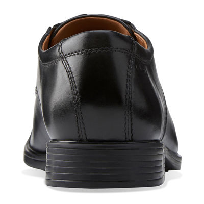 Clarks® Tilden Mens Leather Cap-Toe Dress Shoes