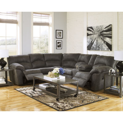 Signature Design by Ashley® Tambo Reclining 2pc Sectional in Pewter