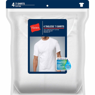 Hanes Fresh Iq Comfort Soft Mens Short Sleeve Crew Neck T-Shirt