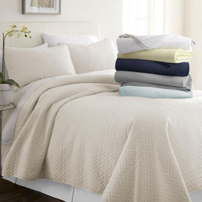 Casual Comfort Premium Ultra Soft Herring Pattern Quilted Coverlet Set ...