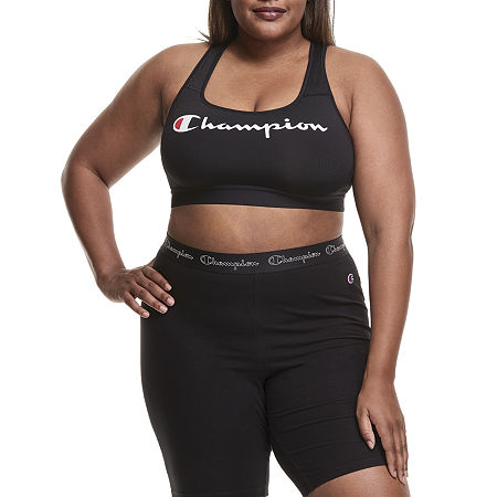 Champion Medium Support Sports Bra Qb1251y08500, 3x, Black