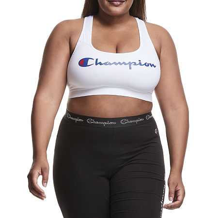 Champion Medium Support Sports Bra Qb1251y08500, 2x, White