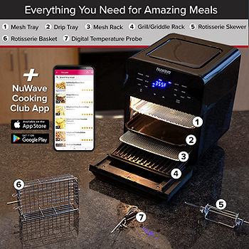 NuWave Brio 6-Quart Air Fryer with App Recipes