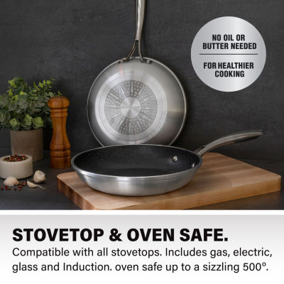 Granitestone Silver 10' Nonstick With Stay Cool Handle Frying Pan