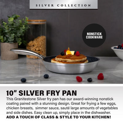 Granitestone Silver 10' Nonstick With Stay Cool Handle Frying Pan