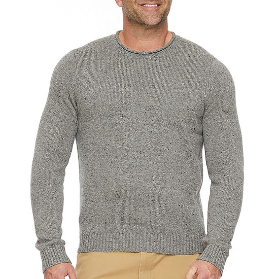 mutual weave Big and Tall Mens Roll Neck Long Sleeve Pullover Sweater ...