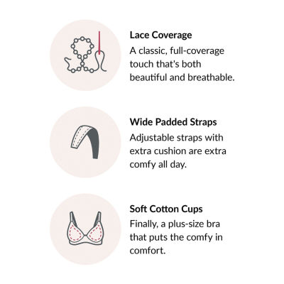 Glamorise Full Coverage Wireless Full Coverage Bra 1001
