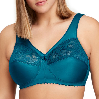 Glamorise Magic Lift® Embroidered Full Figure Support Unlined Wireless Full  Coverage Bra-1016