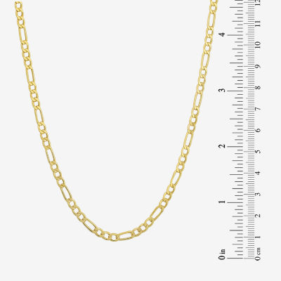 10K Yellow Gold 3.9mm 20-22" Hollow Figaro Chain