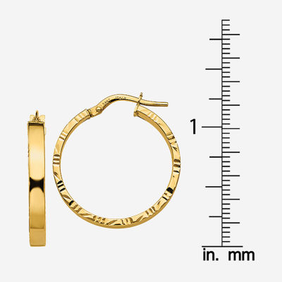 Made in Italy 14K Gold 20mm Hoop Earrings