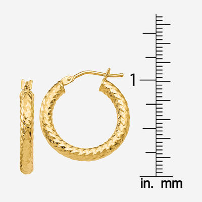 Made in Italy 14K Gold 22mm Hoop Earrings