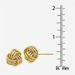 14K Gold 12mm Knot Stud Earrings