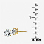 3 1/2 CT. T.W White Moissanite 14K Gold 8mm Round Stud Earrings