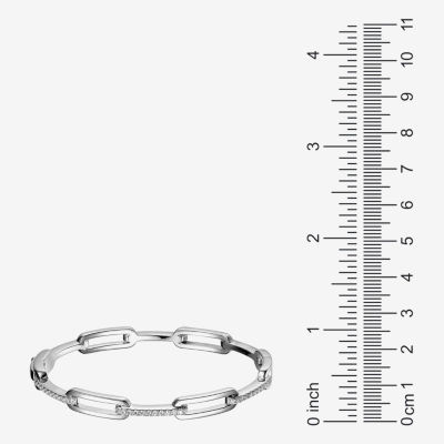 Paris 1901 By Charles Garnier Womens Sterling Silver Solid 6 3/4 Inch Link Bracelet
