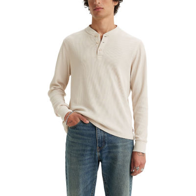 U.S. Polo Assn. Thermal Striped Mens Long Sleeve Classic Fit Henley Shirt