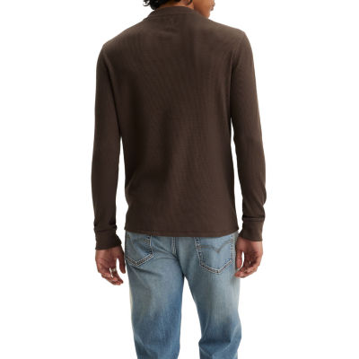 Levi's® Mens Long Sleeve Regular Fit Thermal Henley Shirt