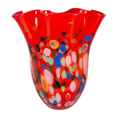 Dale Tiffany Alton Trail Art Glass Vase, Color Red JCPenney