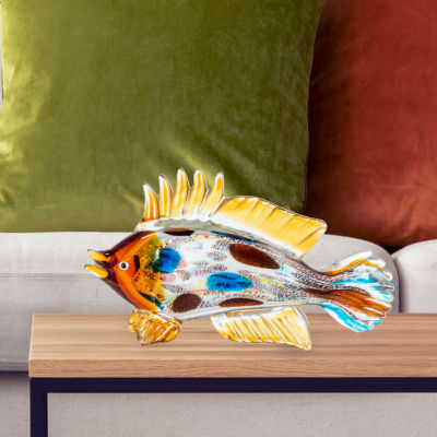 Dale Tiffany Copa Bay Art Glass Fish Figurine