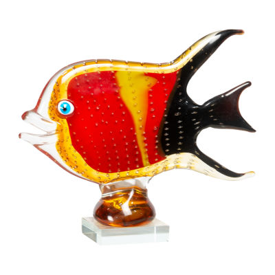 Dale Tiffany Bora Art Glass Fish Figurine