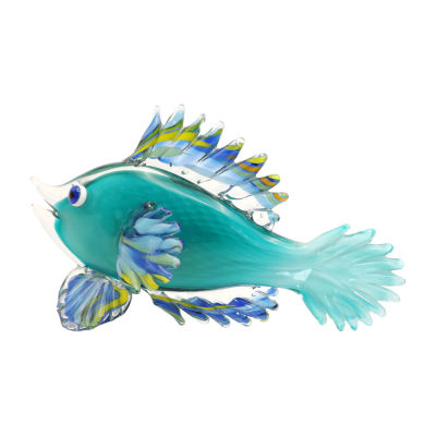 Dale Tiffany Maya Art Glass Fish Figurine