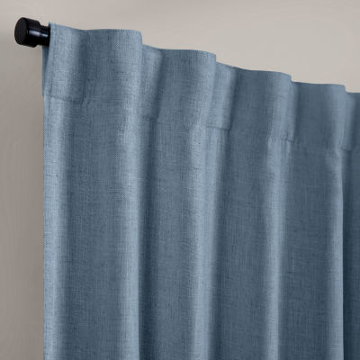 Elrene Home Fashions Harrow Blackout Rod Pocket Back Tab Single Curtain Panel