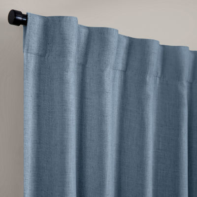 Elrene Home Fashions Harrow Rod Pocket Back Tab Blackout Single Curtain Panels