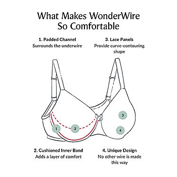 Glamorise Lace Comfort WonderWire® Underwire Bra-9855