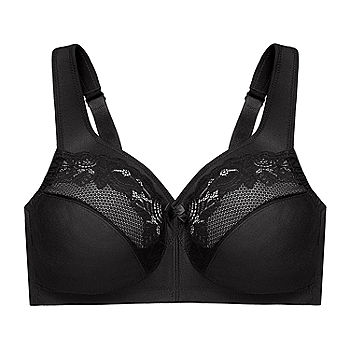 CARRIWELL Lace Drop Cup Breastfeeding Bra Attractive Feminine Lace  Non-Wired Elastic Band Black & White Sizes I - VII