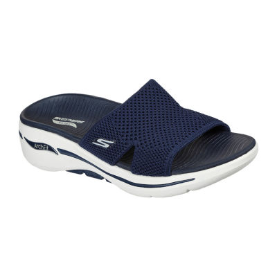 Skechers Womens Go Walk Arch Fit Worthy Slide Sandals