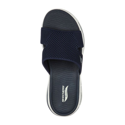 Skechers Womens Go Walk Arch Fit Worthy Slide Sandals