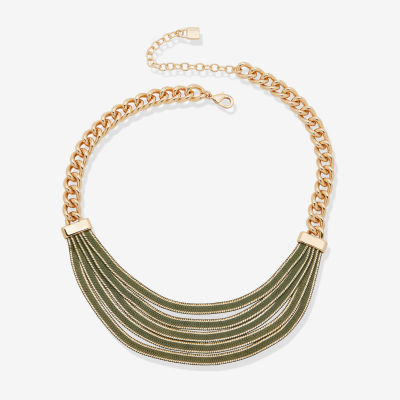 Worthington Gold Tone 16 Inch Curb Collar Necklace
