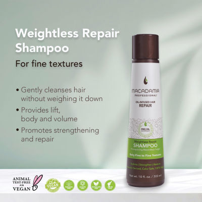 Macadamia Professional Weightless Repair Shampoo 10 oz.
