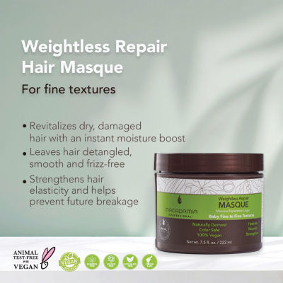 Macadamia Professional Weightless Repair Hair Mask-7.5 oz.