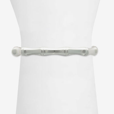 Bold Elements Silver Tone Bangle Bracelet