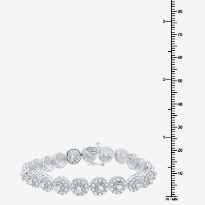 10 Ct.T.W. (H-I / I1) Lab Grown White Diamond 10K White Gold 7.5 Inch Tennis Bracelet