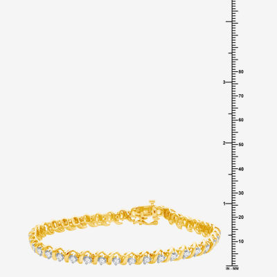 H-I / Si2-I1) 4 CT. T.W. Lab Grown White Diamond 10K Gold Inch Tennis Bracelet