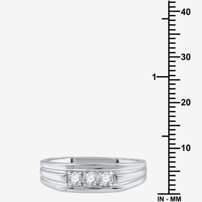 I Said Yes (H-I / I1) 1/4 CT. T.W. Lab Grown White Diamond Sterling Silver Wedding Band