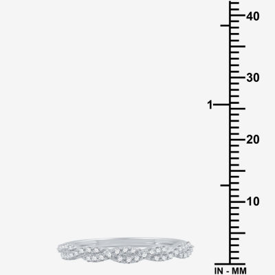 I Said Yes (H-I / I1) 1/4 CT. T.W. Lab Grown White Diamond Sterling Silver or 14K Gold Over Silver Wedding Band