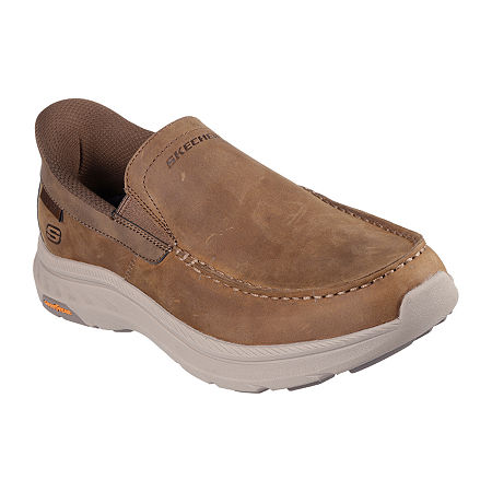 Skechers Hands Free Slip-Ins Mens Pollard Slip-On Shoe, 13 Medium, Brown