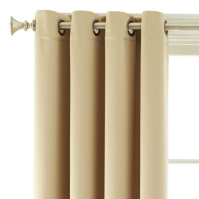 Panneau De Rideau JC Penney Home Teagan Egret - Œillets - Polyester - Beige
