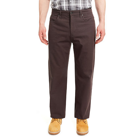 Smiths Workwear 5 Pocket Mens Relaxed Fit Flat Front Pant, 40 30, Gray