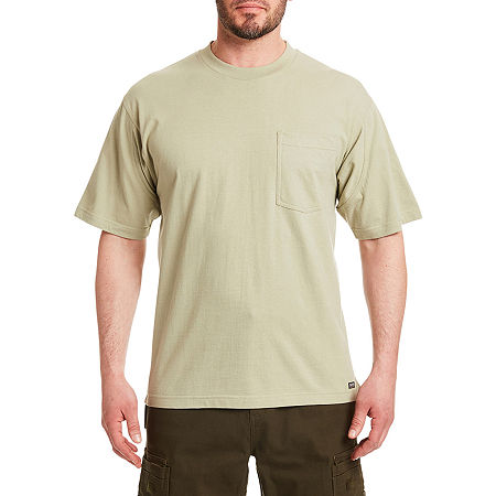 Smiths Workwear Mens Crew Neck Short Sleeve Pocket T-Shirt, Medium, Green