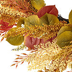 Layerings Autumn Market 24" Amber Glow Eucalyptus & Wheat Wreath