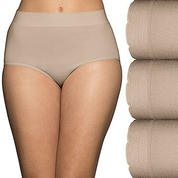 4 Pack Women's Invisible Seamless Bikini Underwear Soft Stretch