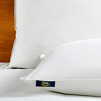 2 Pack Medium White Duck Feather & Down Bed Pillow - King - White