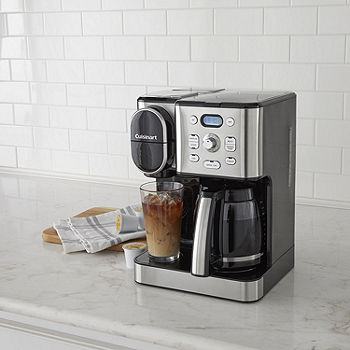 Mr. Coffee - Space-Saving Combo 10-Cup Coffee Maker and Pod Single Serve  Brew