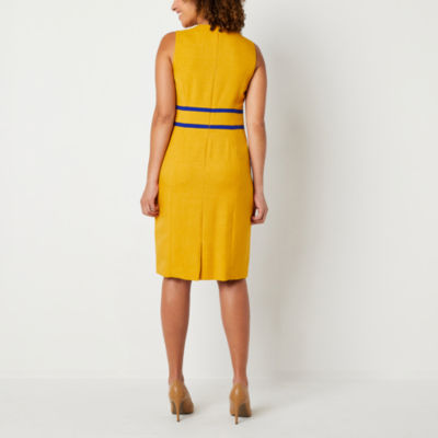 Black Label by Evan-Picone Womens Sleeveless Sheath Dress