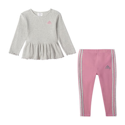 adidas Toddler Girls 2-pc. Track Suit, Color: Lt Pink - JCPenney