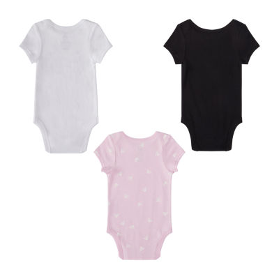 adidas Baby Girls 3-pc. Crew Neck Short Sleeve Bodysuit