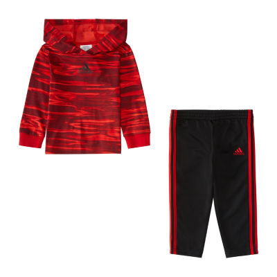 adidas Baby Boys 2-pc. Pant Set, Color: Better Scarlet - JCPenney